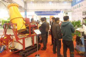 第八届中国（江苏）国际农业机械展览会现场。此图为苏州博田自动化技术有限公司展厅。