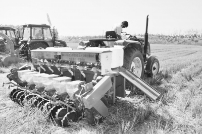 我国专家研制出麦茬夏大豆免耕覆秸播种新技术