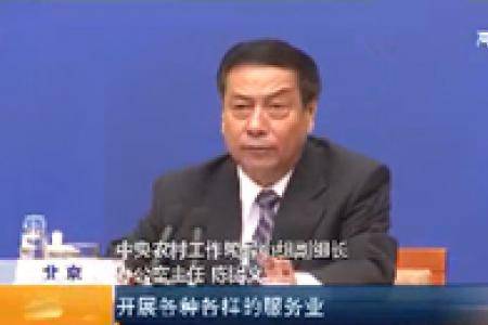 陈锡文解读中央一号文件