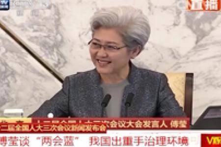 傅莹谈“两会蓝”我国出重手治理环境